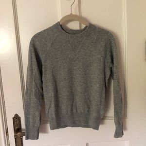 Everlane Grey Cashmere Crewneck Sweater